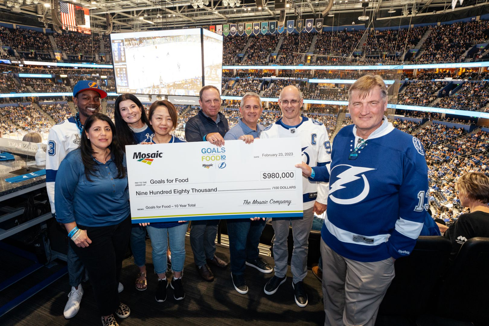 Mosaic takes a shot at hunger with its 980,000 Goals for Food donation in Central Florida
